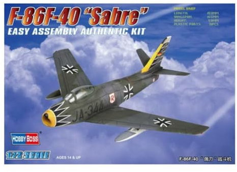 Hobby Boss 80259 Plastic Model Kit Scale 1:72 -Modellino Aereo F-86F-40 Sabre