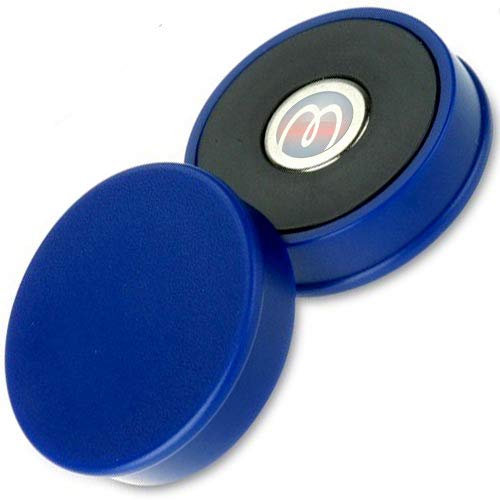 10 x Pinnwand-Magnet Memomagnet Kunststoffmagnet Ø 30 mm x 8 mm Neodym Blau - hält 2,7 kg - 10 Stück - Starke Memomagnete mit Neodymkern (NdFeB)