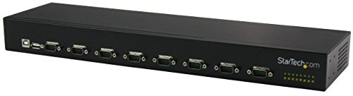StarTech.com 8 Port USB auf Seriell Adapter Hub, USB auf RS232 Port Adapter mit Daisy Chain, Rackmontierbar