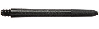 WINMAU Carbon Schwarz Mittel Dart Stiele - 1 Satz pro Packung (insgesamt 3 Wellen)