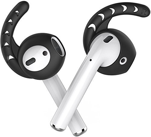 innoGadgets® Embouts Ecouteurs EarPlugs Set de 2 | Accessoire pour AirPods et Earpods – Incassable, tiens dans l’oreille, ne bouge ou ne tombe pas | Silicone lisse – Parfait pour le sport | Noir