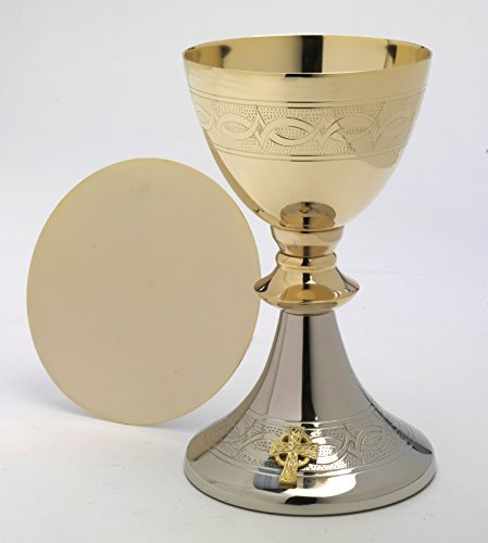 Calices, Hauteur 20 cm, Laiton, Or, Argent