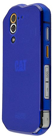 caseroxx Schutzhülle für Cat S60 in blau – Flexibles TPU-Case aus stoßfestem Gummi, passgenaue Handy-Tasche mit Kantenschutz & rutschfestem Grip