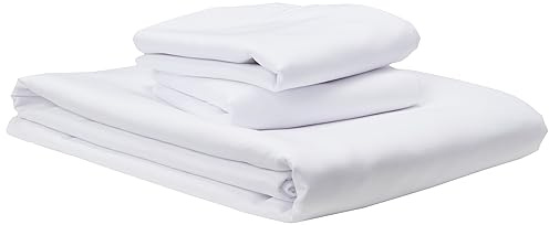 Sonia Moer Super Soft Brushed Microfibre Duvet Cover Set - Non Iron Breathable Hypoallergenic Zippered Duvet Cover & Pillowcase Set - Double/White