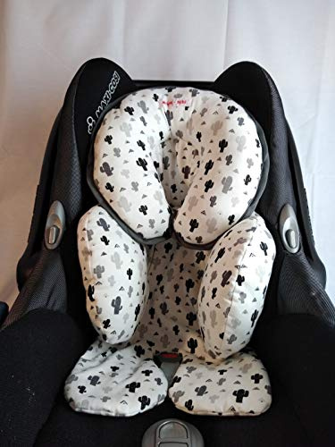 MOON-BEBE reducteur anti-allergique universel pour maxi cosi et poussette blanche (BLANC)