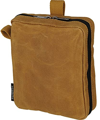 Asobito AB-051 Erste-Hilfe-Tasche, Aufbewahrungstasche, wasserdicht, 100% natürliches Material, langlebig, kleine Gegenstände, Gadget-Tasche, Erste Hilfe, Outdoor, Camping, Rosa (Tawny)