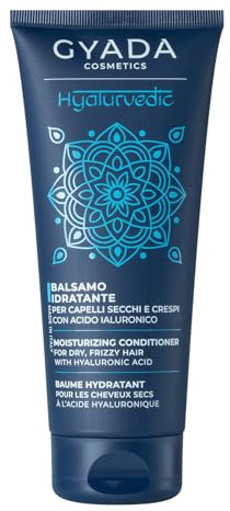 GYADA COSMETICS, Hyalurvedic Balsamo Idratante, per Capelli Secchi e Crespi, -25% Effetto Crespo, +30% Lucentezza, +60% Pettinabilità Immediata, Efficacia Testata, con Acido Ialuronico e Altea, 200 ml