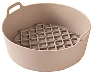 OUMIFA Auflaufform Silikon-Topf-Topf-Luft-Fryern verdicken Pizza-Brot-Grillkorb-Backofen Back-Pan Gebratenes Hühnerzubehör(03)