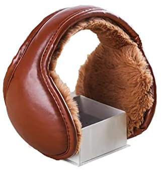 HUAPING Ohrenschützer Winter Earmuffs Plüsch Ohrwärmer Damen Herren,Ohrenwärmer Warm, Ohrenschutz Earband Faltbar Klassisch,Ohrenschützer Herbst Kälteschutz Winteraccessoire Outdoor (Braun)