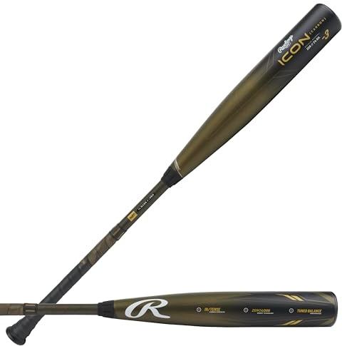 Rawlings | 2023 | ICON Baseballschläger | BBCOR | -3 Drop | 2 Stück Verbundmaterial