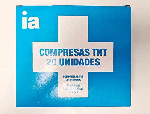 INTERAPOTHEK COMPRESAS GASA ESTERIL (TNT)TEJIDO SIN TEJER 10x10 CM,20 UNIDADES.ESPECIALES PARA CURAS,MÁXIMA SUAVIDAD,DELICADAS CON LA PIEL