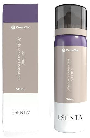 Das ESENTA Pflasterentferner-Spray 50 ml - unterstützt beim Entfernen von Kleberückständen, Verbänden und Haftflächen - mit seidig glattem Gefühl - kompatibel mit Latexprodukten - schnelle Anwendung