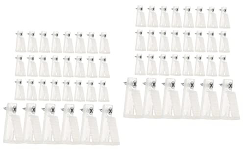 TEHAUX 2 Sätze Lichterketten-clips Für Den Außenbereich Lichthaken Für Lichterketten Im Außenbereich Schraubhaken Für Lichterketten Im Außenbereich 30 Stück * 2