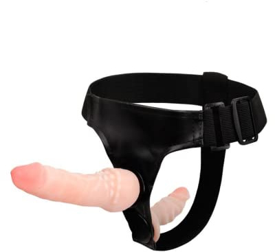 7inch Strapons Beginner Set Double Rod Soft Silicone Toys Couples Adjustable Waist for Women Men Strap On Double Ended Dildo Suction Cup Sex Toys