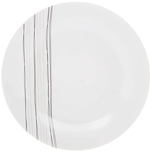 Assiette Plate Lignes en porcelaine
