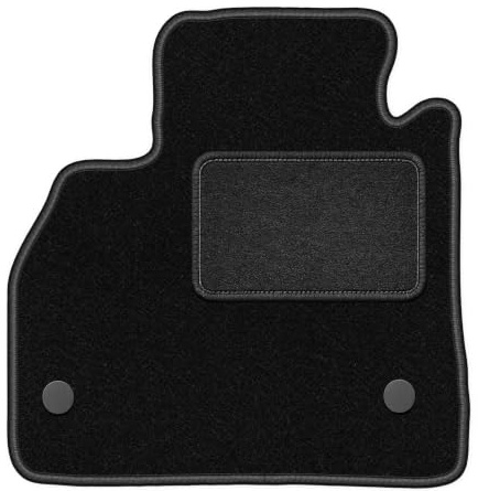 Velours-Fahrermatte passend für Renault Kangoo Express 2021-, Schwarz, LUX | passend für Hochdachkombi; Velours-Teppich (Polypropylen), ca. 6,5 mm; rutschfest, vormontierte Befestigungen (Typ RN)