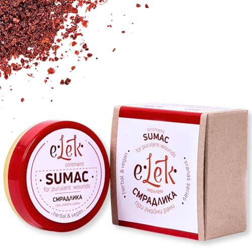 ELEK Sumach Salbe 20ml für unreine Haut - Hautpflege - Skincare | Schützt die Haut Winter - Natürliche Creme mit Bienenwachs Teebaumöl Olivenöl Kokosöl - Gesichtscreme & Handcreme