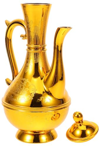 Cabilock Water Offering Jug Plastic Pitcher for Home Shrine Rituals 7.28 Inch Portable Beverage Serveware Decorative Pot