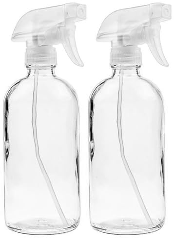 CHAMEEN Botella pulverizadora de vidrio atomizador botellas de spray vacías rellenables botellas de vidrio para plantas flores belleza orgánica jardín limpieza de desechos