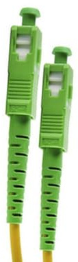 Brightium Cable de fibra óptica 9/125 SC/APC-SC/APC, 2m, ideal para transmisión de datos de alta velocidad y conexiones de red estables.
