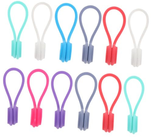 Gadpiparty 24stücke Teiliges Silikon Kabelbinder Mit Magnet Praktischer Kabelorganizer Für Datenkabel Schützt Vor Verwicklungen Und Schäden Flexibel Und Langlebig