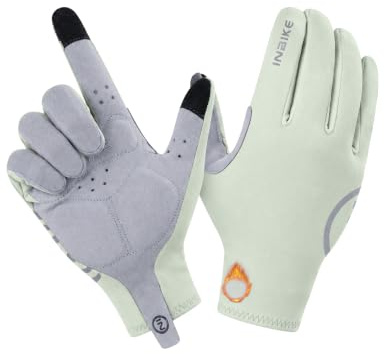 INBIKE Fahrradhandschuhe Lang Winter Warm Winddicht Atmungsaktiv Touchscrenn Reflektierende Herren Damen Radhandschuhe für Radfahren Outdoor Sport C701