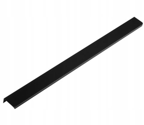 MonJar 1St. Möbelgriffe Schrankgriffe Schubladengriffe Küchengriffe Griffleiste Kantengriff (Schwarz, Länge 500mm)