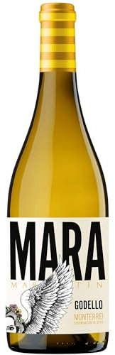 Mara Martín - Vino Blanco Godello | DO Monterrei | Aroma a manzana y flores silvestres | Fermentado en acero inoxidable | 13% Vol | Servir a 6-8ºC - 1 Botella 75cl