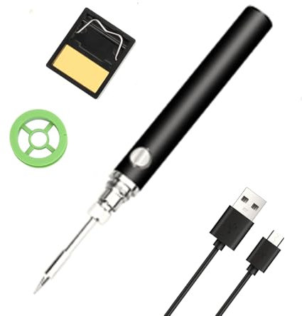 Gikfun Cordless Soldering Iron Kit, USB Portable Soldering Iron with 3 Adjustable Temperatures for Electronics DIY Tool and Home Appliance Repair