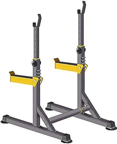 Verstellbare Multifunktions-Hantelablage für Kniebeugen, Bankdrücken und Kurzhantel-Workouts – ideal für Krafttraining zu Hause