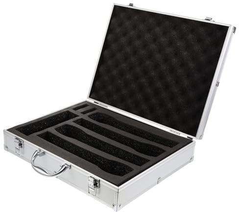 ERINGOGO Mikrofon Hartbox Für Kabellose Handmikrofone Robuste Tragetasche Mit Griff Stoßfestes Mikrofonetui Für Kabellose Mikrofone Organizer Und Aufbewahrung Für Reisen Und Bühne