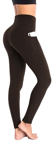 Ollrynns Leggins Deportivos Mujer Cintura Alta Mallas Deporte Leggings con Bolsillos Control de Abdomen para Running Training Fitness Yoga Pantalones CA166