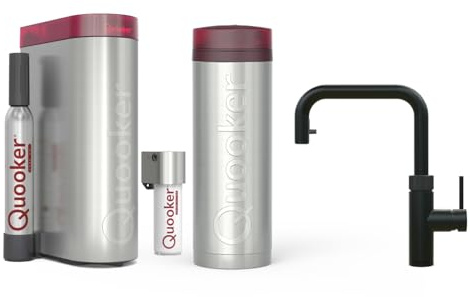 Quooker Flex Square | Reservoirs PRO3 | Cube & Filter | schwarz | sofort-Kochend-Wasserhahn | Reservoirs PRO3, Cube & Filter
