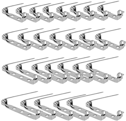 40er-Pack Broschen-Pins, Broschen-Pins für Bastelarbeiten, Sicherheitsnadeln für Broschenverschlüsse, sicherer Verschluss mit flacher Basis für Ansteckplaketten