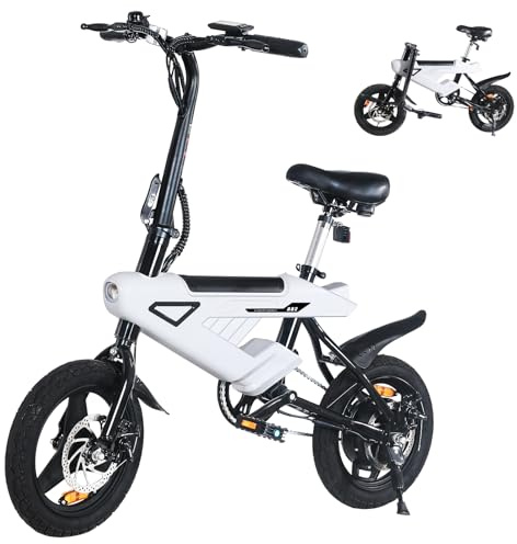 YOBACARID Elektro-Faltrad 14 Zoll, 250 W E-Bike, 36V Motor, 10,4 Ah, 45 km Reichweite, klappbares Stadtrad, E-Bike für Erwachsene und