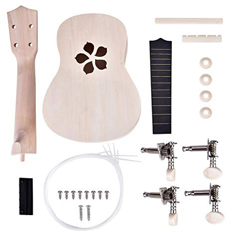 Yctze Ukulélé 21 Pouces 4 Accessoires pour Instruments de ukulélé Cordes de Médiators en Nylon Instruments de Musique Soprano/Accessoires d'Instruments/d'Instruments Folk et du monde/ (Pétales de