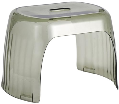 Sgabello Toilette Compatto Pet, Leggero, Ergonomico, Bagno Semplice | Uso in Bagno, Forte Portata, Stile Essenziale, per Rialzo Wc e Appoggio Domestico