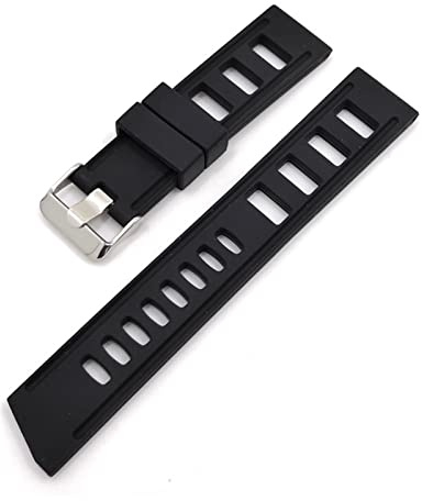 Silikonarmband Vattentätt sportklockband Svetttätt armband Ersättningsrem för klocktillbehör