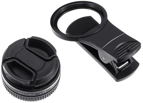 STOBAZA Obiettivo Macro per Telefono Cellulare 37 MM, Lente 15X 4K HD Clip in Metallo, per Foto Ravvicinate in Ambienti Esterni