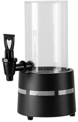 predolo 3 Litros Torre Cerveza Fácil Limpiar Dispensador Cerveza Iluminado Base Estable Dispensador Torre para Mercado Nocturno, Redondo Cilíndrico Siete Colores, 2L