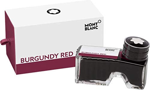 Montblanc Tintenfass Burgundy Red 105198 – Hochwertige Tinte in Burgunder Rot im Tintenglas 60ml