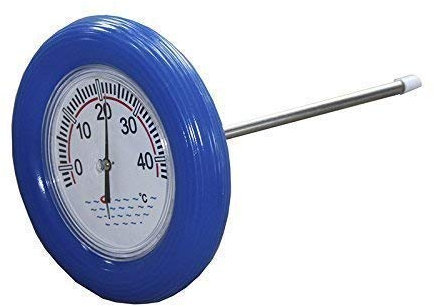 well2wellness® Thermomètre de piscine avec anneau flottant bleu