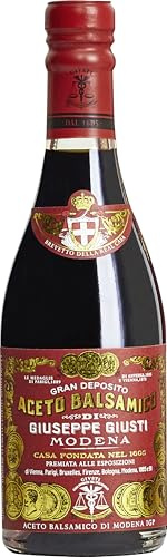 Giusti Aceto Balsamico di Modena – Giusti Balsamico Essig 3 Gold Medaillen in Traditionsflasche (1 x 0.25 l)