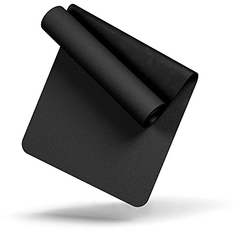 LILENO SPORTS Bodenschutzmatte (60x120 cm) - extra wiederstandsfähige Laufband Matte 8 mm Dicke - Fitness Unterlegmatte für Crosstrainer, Rollentrainer und andere Fitnessgeräte
