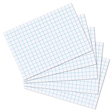 Herlitz Karteikarten, 170 g/m², holzfrei (1000 Stück, DIN A7 | weiß kariert)