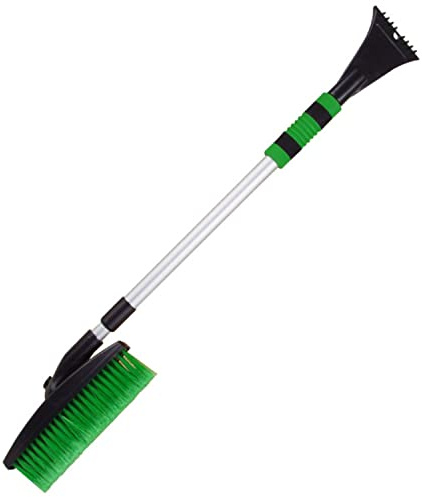 Eiskratzer mit Schneebesen Teleskop 123 cm Auto Winter Zubehör Schneebürste