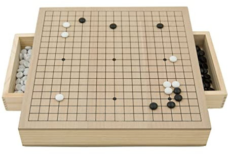 Hebsacker Verlag - 19x19 Go-Holzbox mit Schubladen
