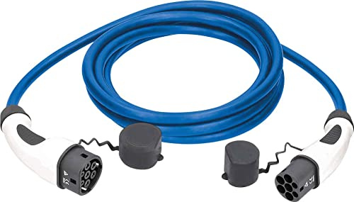 as - Schwabe Typ 2 Ladekabel für Hybrid & Elektroautos 22 kW / 10 m / 32 A / 400 V - E-Auto EV/PHEV Modus 3 Ladekabel 3-phasig - inklusive Aufbewahrungstasche - witterungsbeständig IP44 - blau, 65107