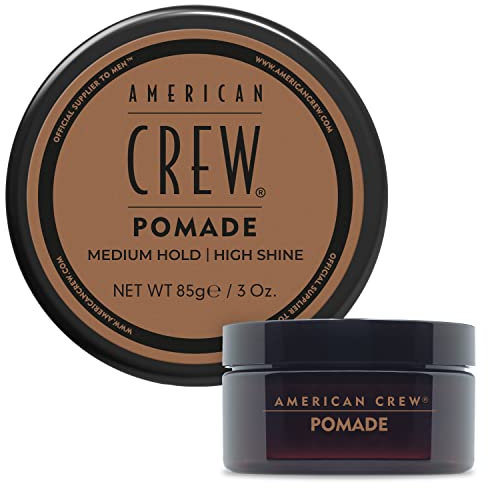 American Crew Pomade with Medium Hold & High Shine, Gifts For Men, For Shape & Control, Water-based Pomade, Hair Styling for Men - 85g