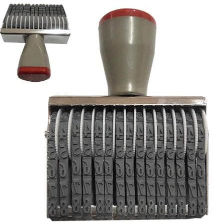 Gummi-Nummernstempel | Nummerierungsstempel Nummernroller,Multifunktions-Zahlenstempel, Datumsstempel für Planer, Kartengestaltung, Schule, Bastelarbeiten Zorq